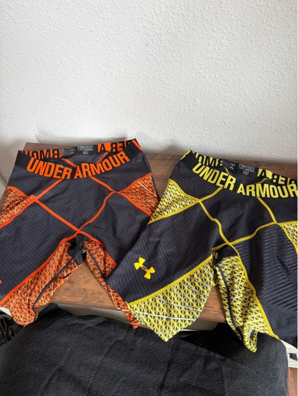 Bundle of 2 Youth Under Armour Core Compression Under Shorts size L